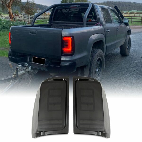 VW Amarok 2010-2020 Rear Smoked LED Tail Lights