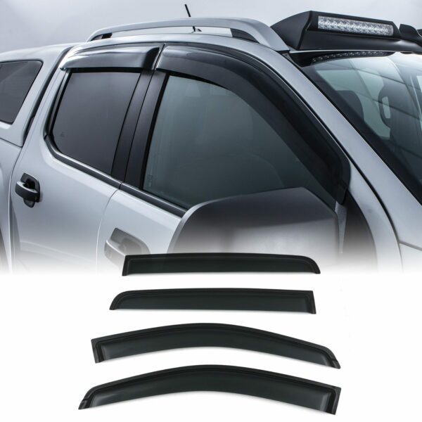 Ford Ranger T9 2023+ Black Wind Deflectors