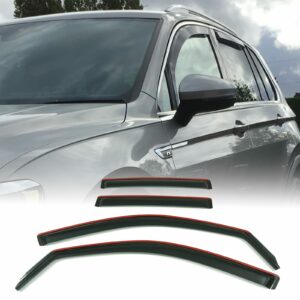 Volkswagen Tiguan 5N 12-15 Black Wind Deflectors