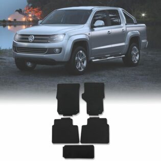 Volkswagen Amarok MK1 10-20 Black Rubber Floor Mats