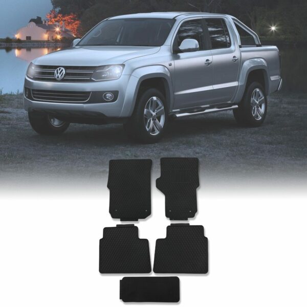 Volkswagen Amarok 2010-2022 Black Car Floor Mat Set