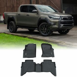 Toyota Hilux MK9 Double Cab Manual 2022+ Rubber Car Floor Mats