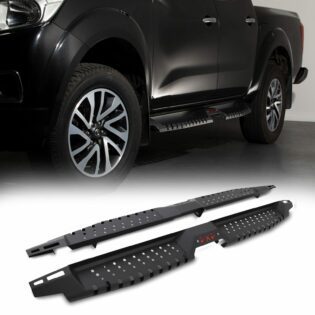 Nissan Navara D23 NP300 Double Cab 2015+ Black Side Steps