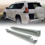 Toyota Land Cruiser Prado J150 10-17 Pearl White Aluminium Side Steps