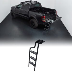 Ford Ranger T6 T7 T8 T9 2012+ Black Rear Tailgate Folding Ladder
