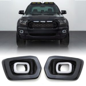 Ford Ranger T8 18-22 LED DRL Fog Light Surrounds