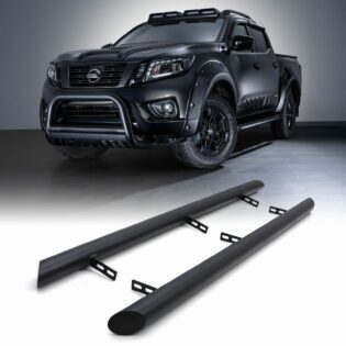 Nissan Navara D23 NP300 Double Cab 15-21 Matte Black 3 Side Bars