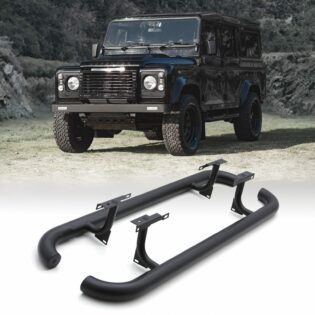 Land Rover Defender 110 L316 83-16 Matte Black 3 Side Bars