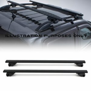 Toyota Hilux Revo MK8 MK9 2015+ Black Lockable Cross Bars