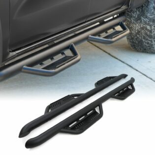Ford Ranger T6 T7 T8 12-22 Black Rock Sliders Side Steps