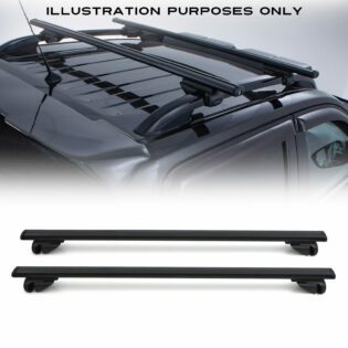 Mitsubishi L200 Series 5 & Series 6 2015+ Black Locking Cross Bars