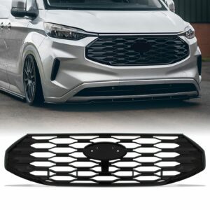 Ford Transit Custom MK2 23+ Gloss Black Badgeless Grille