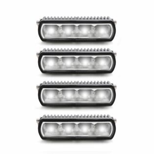 Universal Emarked DIY 4 x 6 Chrome Grille Light Kit