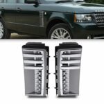 Predator4x4 Grey & Silver Side Air Vents To Fit Range Rover Vogue 05-12