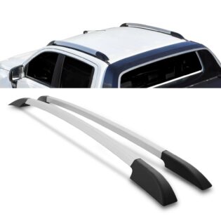 Ford Ranger T6 T7 2011+ Silver Adjustable Roof Rack Rails
