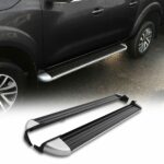 Nissan Navara D23 NP300 15+ Black & Silver Side Steps