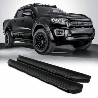 Ford Ranger T6 T7 T8 2012-2021 Black Side Steps