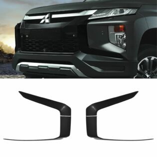 Mitsubishi L200 Triton Gloss Black Front Bumper Trim Covers 2019+