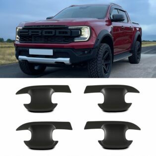 Ford Ranger T9 2023+ Matte Black Door Handle Inserts