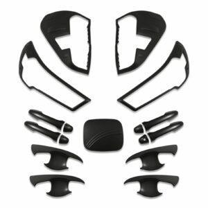 Toyota Hilux 2020+ Black Exterior Protective Trim Kit