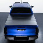 Toyota Hilux Revo 2015+Black Tri-Fold Hard Tonneau Cover