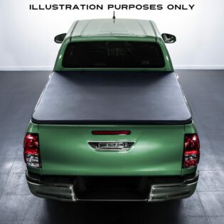 Isuzu D Max RG 2021+ Black Tri-Fold Soft Tonneau Truck Bed Cover