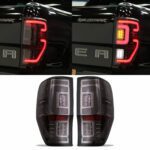 Rear Smoked LED Tail Lights for Ford Ranger T6 T7 T8 12-21