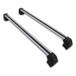 Predator4x4 Silver & Black Lockable Roof Cross Bars To Fit Land Rover Discovery 5 L462 2017+