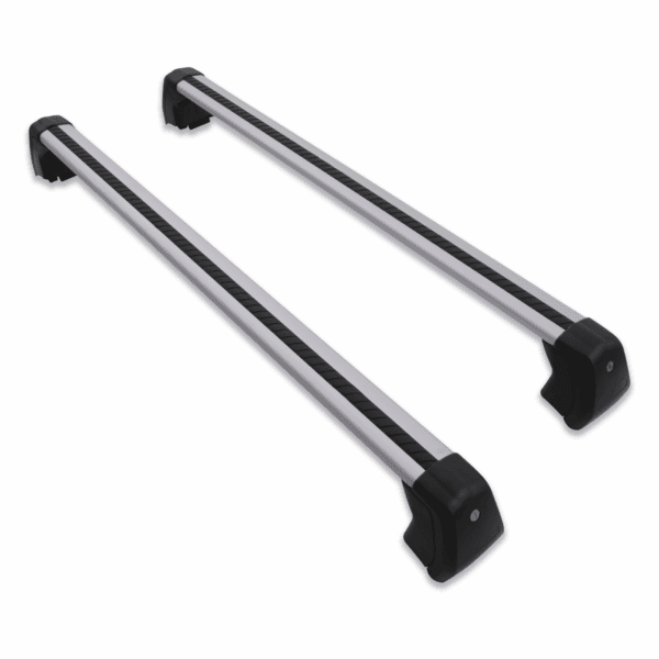 Predator4x4 Silver & Black Lockable Roof Cross Bars To Fit Land Rover Discovery 5 L462 2017+