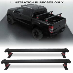 Nissan Navara D23 NP300 15-21 Heavy Duty 200kg Truck Bed Rail Cross Bars