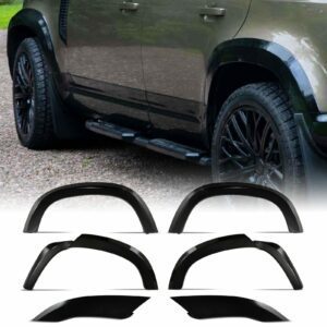 Predator4x4 Gloss Black Wheel Arches To Fit Land Rover Defender 110 L663 20+