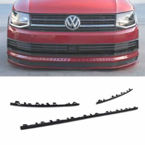 VW Transporter T6 16-19 3 Piece Gloss Black Front Bumper Grille Trim