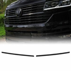 VW Transporter T6.1 19-24 Gloss Black 2 Piece Short Grille Trims