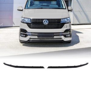 VW Transporter T6.1 19-24 Gloss Black 2pc Long Grille Trim