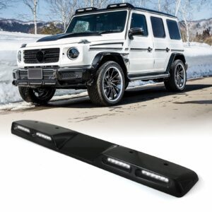 Mercedes G Wagon W464 2018+ Gloss Black Quad Roof Lights White LEDs