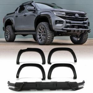 VW Amarok MK2 2023+ Gloss Black DRL Front Splitter & Wide Arch Kit