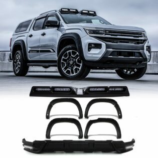 VW Amarok MK2 2023+ Predator4x4 DRL Front Splitter Wide Arches & Quad Roof Light Kit