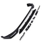 Ford Transit Custom MK2 24+ Gloss Black Front Bumper Lower Splitter with DRLs