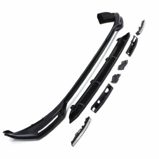 Ford Transit Custom MK2 24+ Gloss Black Front Bumper Lower Splitter with DRLs