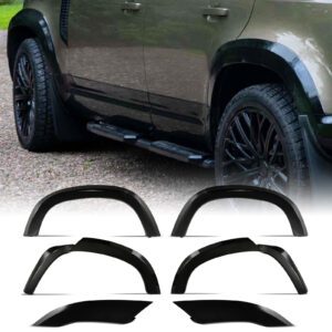 Predator4x4 Gloss Black Wide Wheel Arch Kit To Fit Land Rover Defender 110 L663 2020+