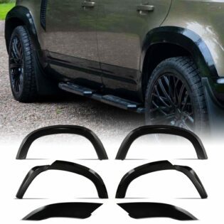 Predator4x4 Gloss Black Wide Wheel Arch Kit To Fit Land Rover Defender 110 L663 2020+