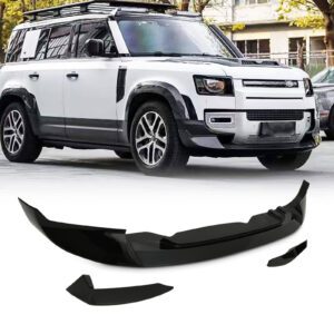 Front Splitter Kit Black Aerodynamic Splitter - Land Rover Defender L663 90 110 130 2020+