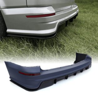 VW Transporter T6 2015-2019 Rear Bumper & Gloss Black Diffuser Kit