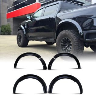 Ford Ranger T9 Wildtrak 22+ Gloss Black 6 Piece Wheel Arches
