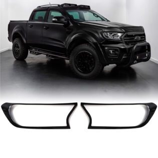 Ford Ranger T7 T8 2015-2020 Gloss Black Headlight Trims