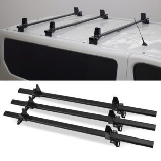 Volkswagen VW Transporter/Multivan T7 2021+ Black 3 Bar Van Roof Rack