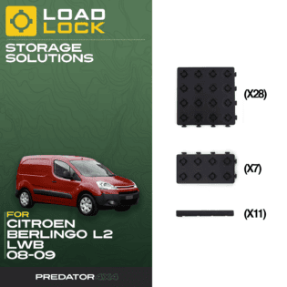 LoadLock Full Load Bed Base Kit Citroen Belingo / Peugeot Partner L2 LWB 2008-2019