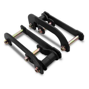 Ford Ranger T6 12-18 2" Black Rear Lift Extended Shackles