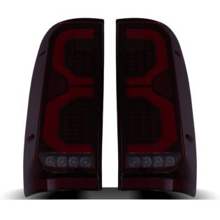 Toyota Hilux Vigo 05-15 Rear Black LED Tail Lights