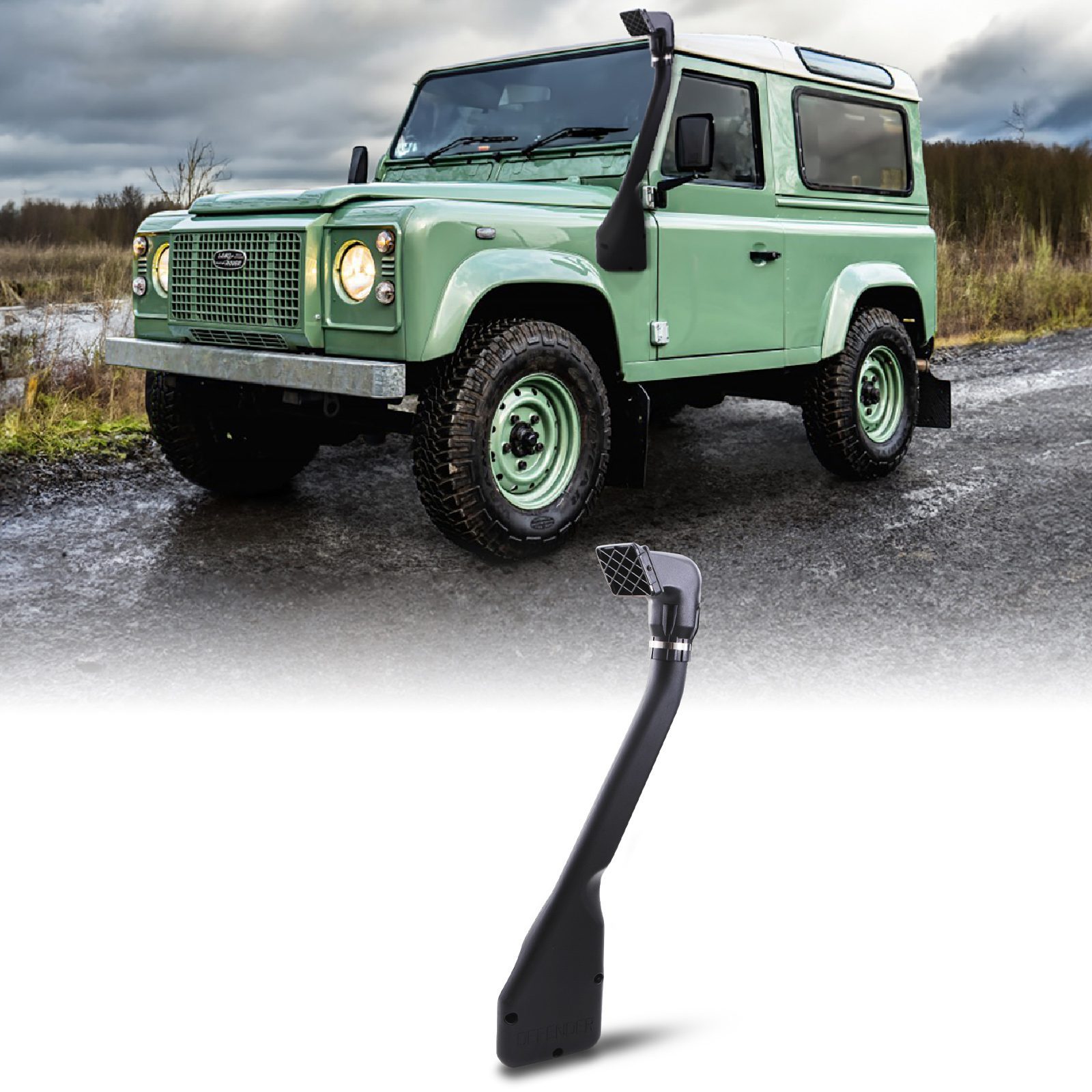 KARPAL Snorkel Kit For 2020-2023 Land Rover Defender 90 & 110 – Cold Air Intake, Black